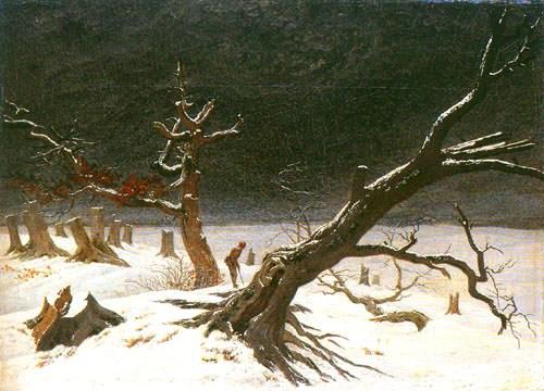 Caspar David Friedrich Winterlandschaft oil painting image